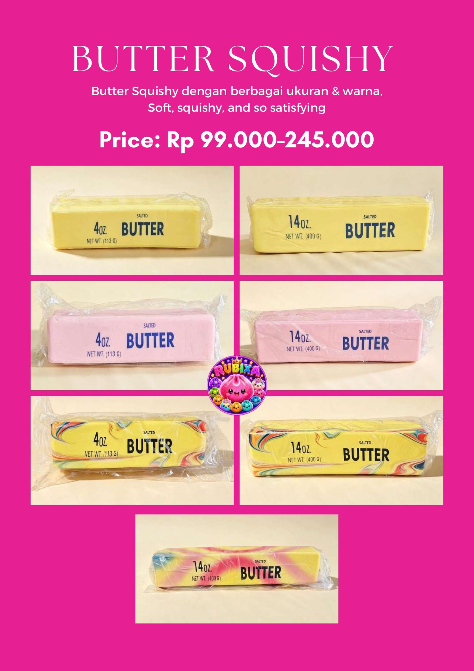 Butter Squishy Premium Rubixa