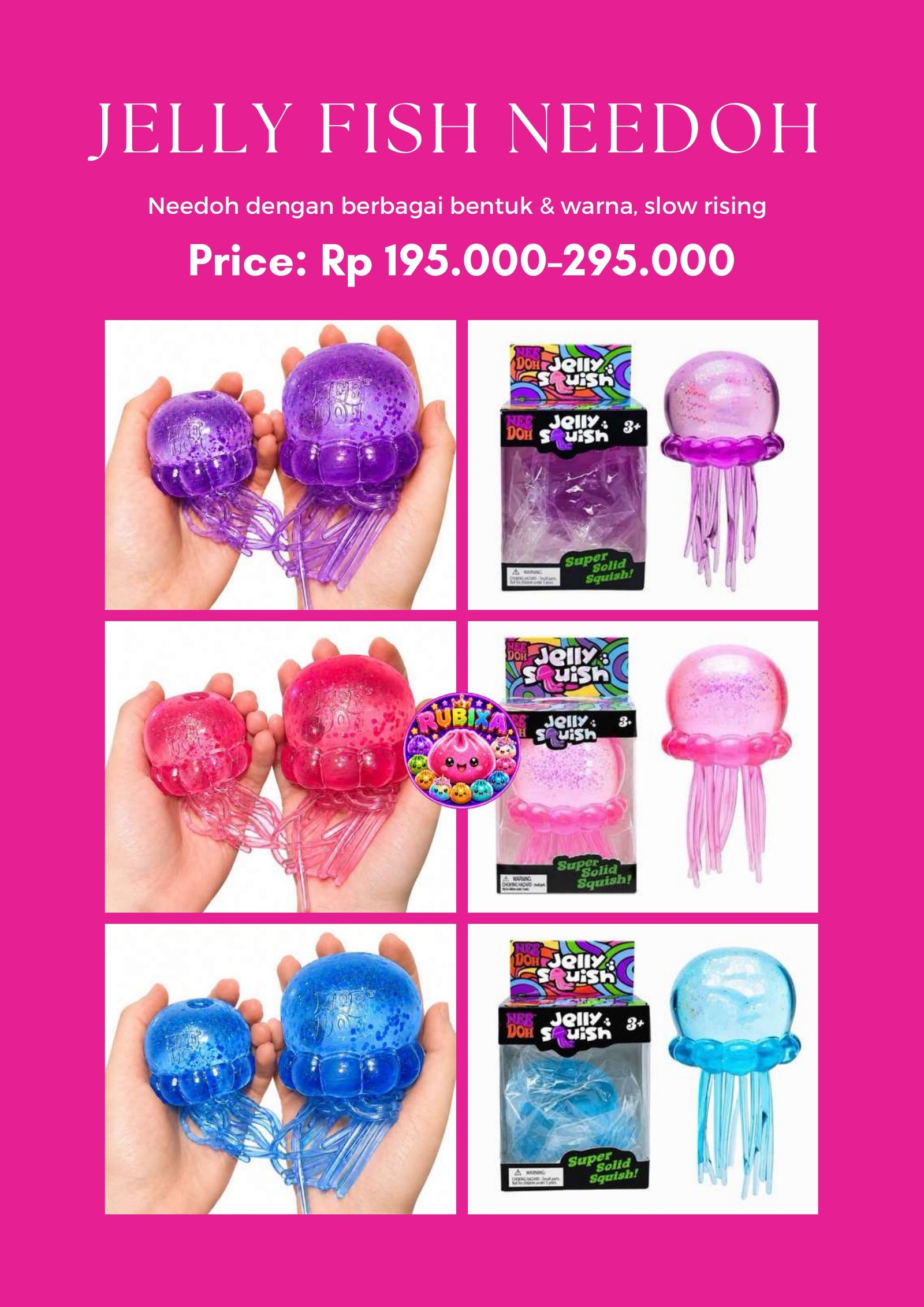Jelly Fish NeeDoh Rubixa