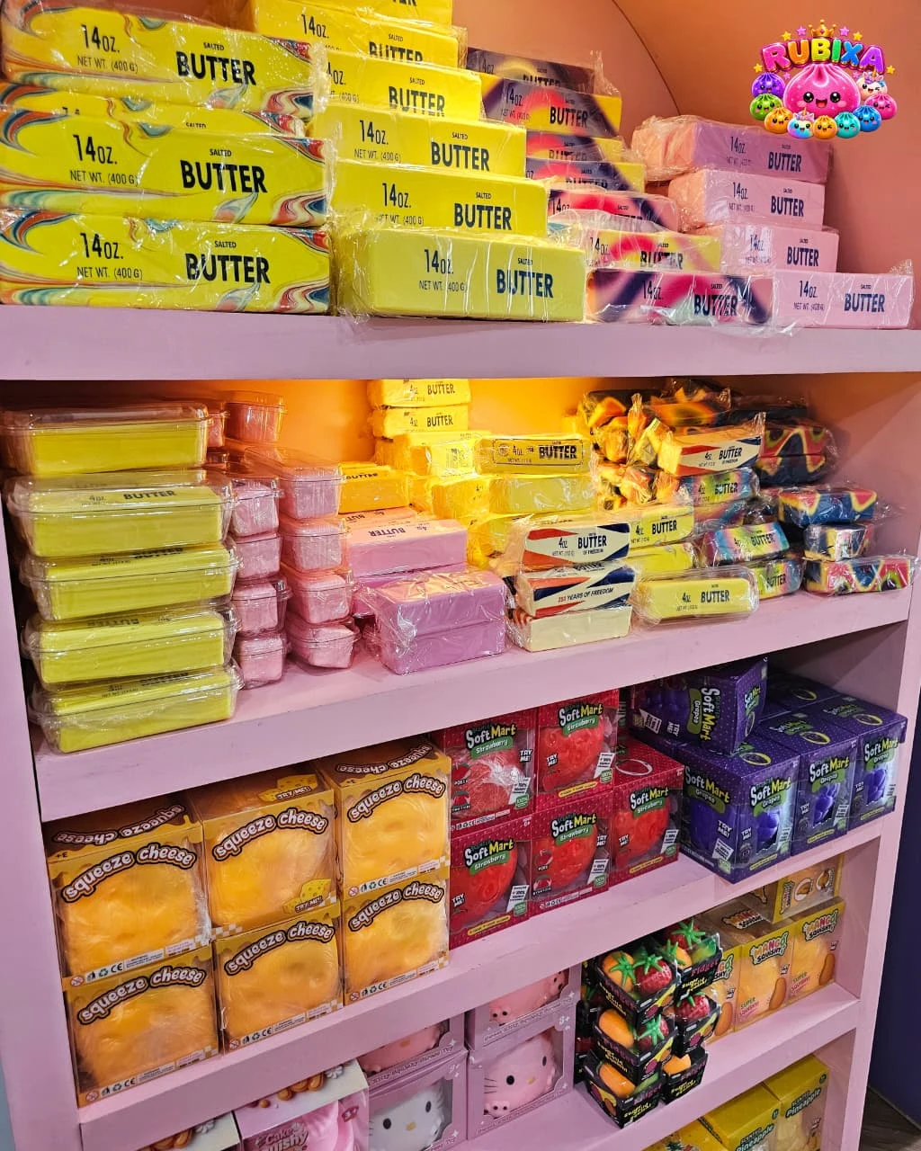 Display Squishy Butter Rubixa